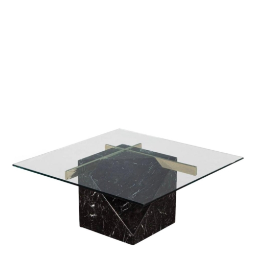 Marble and Glass Table by Artedi